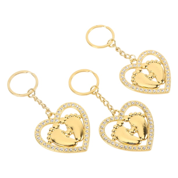Llavero Con Pie De Corazón, Pequeño Decorativo, 12 Piezas, Resistente A La Decoloración, Llavero Para Baby Shower, De Larga Duración Para Decoración De Fiestas