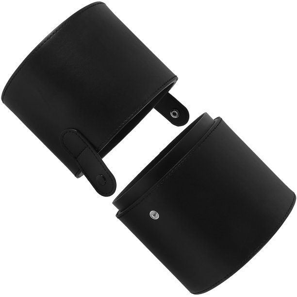 unbranded Organizador De Brochas De Maquillaje Negro Con Moderno Y Material Duradero
