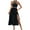 Black-01, variant on STETMN Maxi Dress for Women Off Shoulder Sleeveless Cut Out Tie Front Slit A Line Mini Dresses