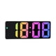 thumbnail image 1 of Reloj despertador digital, reloj arcoíris para dormitorio, reloj de escritorio moderno con pantalla de temperatura, brillo ajustable, control de voz,, 1 of 5