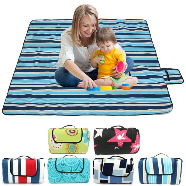 79"x79" Extra Large Waterproof Picnic Blanket Rug Mat Pad For Outdoor