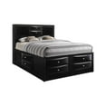 thumbnail image 4 of Black  Multi-Drawer Wood Platform  Full Bed with Pull out Tray, 4 of 4