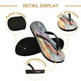 thumbnail image 3 of YAZAOOSummer Flip Flops Creatively Colorful Butterfly and Flowers Simple Beach Sandals, 3 of 8