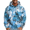 thumbnail image 2 of FOPSUFGWFO Camo Hoodies for Men Daily Wear Soft Drawstring Long Sleeve Pullover Tops Fall Winter Wear Sweatshirts With Pockets M, 2 of 5