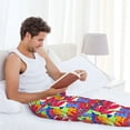 thumbnail image 5 of Hirioo Colorful Bananas for Women's PJ Pajama Pants Sleep Pants Women's Home Trousers with Pockets,S-3XL-Medium, 5 of 6