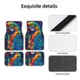 thumbnail image 6 of Salouo Vibrant Rainbow Parrot Fantasy for 4-Piece Floor Mats, Custom Fit Car Mats All-Weather Car Foot Mats Automotive Floor Mats for Cars, Trucks, SUVs, Vehicle Floor Liner, 6 of 7