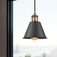 thumbnail image 2 of 516-1P-BB-M8-BK Innovations Lighting Smithfield - 1 Light Mini Pendant In Industrial Style-7.5 Inches Tall and 7 Inches Wide-Brushed Brass, 2 of 2