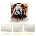 thumbnail image 4 of Orinice Panda Headphones Modern Art Graphic Decorative Throw Pillow Cover for Home Couch Living Room Bed Sofa 24x24in, 4 of 5