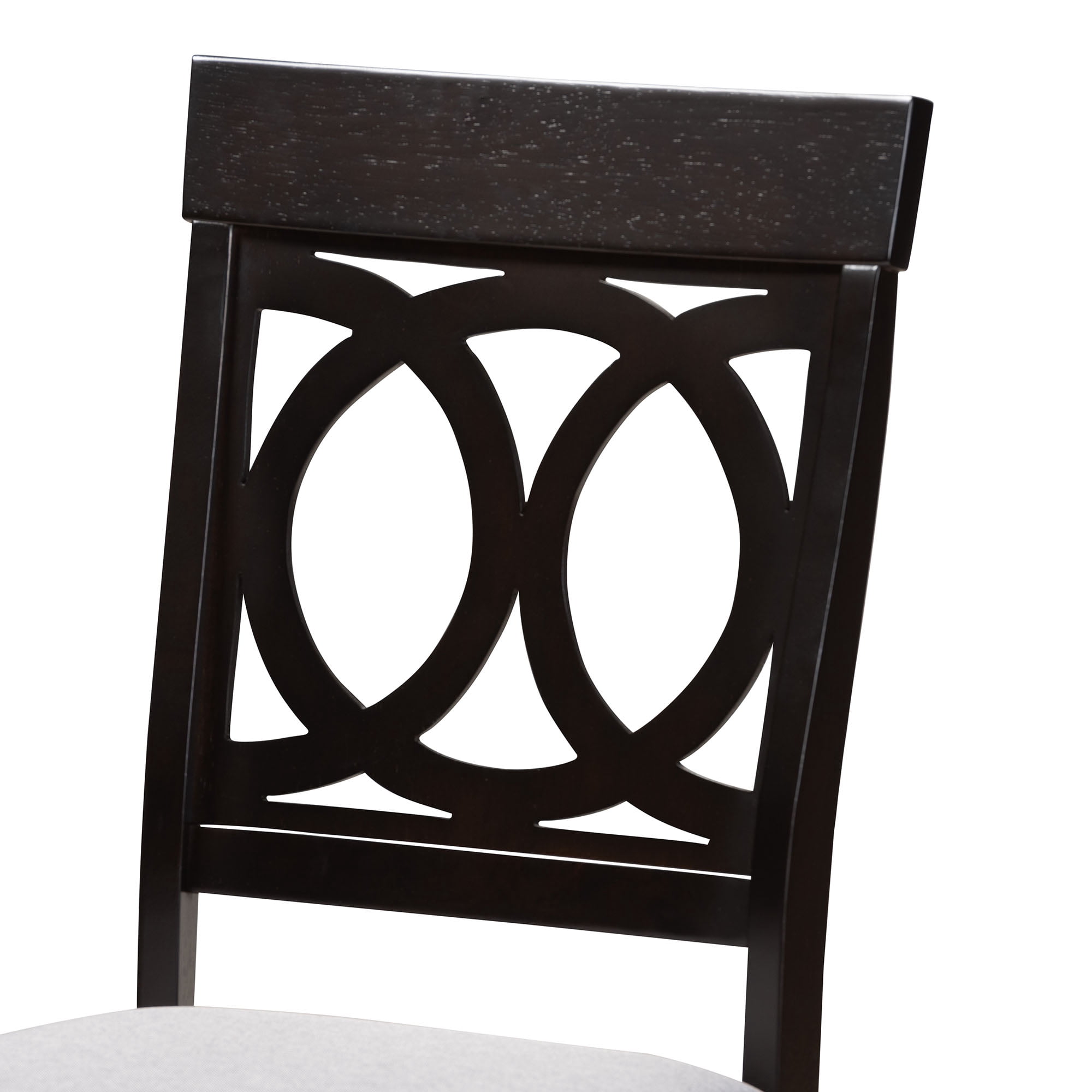 Baxton Studio Velia Modern Dining Set, 5-Piece, Dark Brown