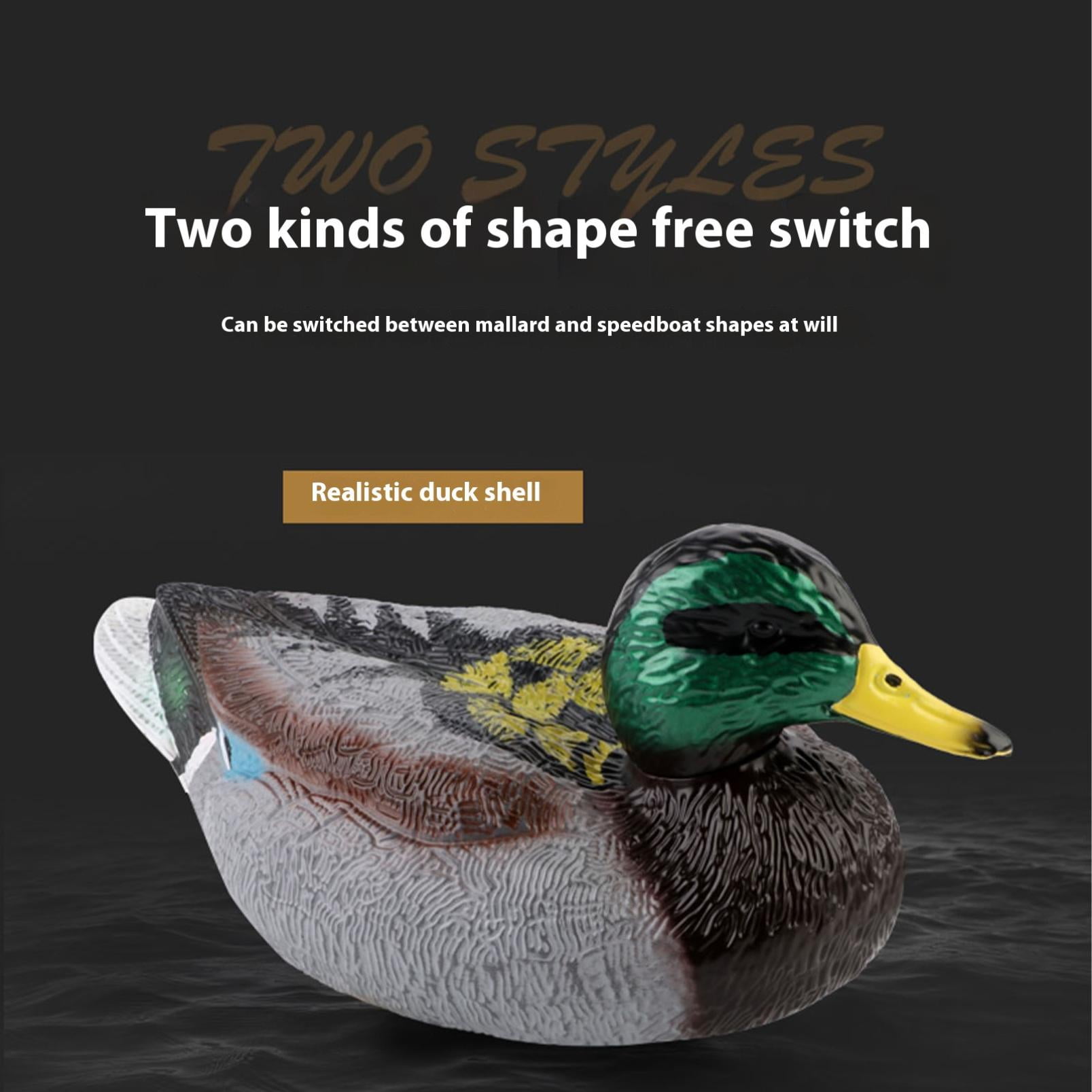 Wdhugt 2.4G Remote Control Duck Simulation Green-Headed Duck Speedboat Toy For Water Play And Outdoor Fun Electric Powered Plastic Material