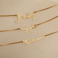 thumbnail image 2 of Collar de oro personalizado con nombre, cadena de caja, joyería hecha a mano, regalo de cumpleaños personalizado para su mamá, 2 of 4