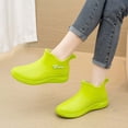 thumbnail image 4 of hoksml Women's Waterproof Ankle Rain Boots, Slip-On Rubber Shoes for Outdoor and Daily Wear, 4 of 8