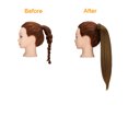 thumbnail image 3 of SAYFUT Long Straight Clip in Ponytail Extension,20/28 Inch Wrap Around Drawstring Pony Tail Hair Extension Synthetic Hairpiece Hair Piece for Women (1B#140-160g), 3 of 8
