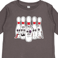 thumbnail image 4 of Inktastic Beat Up Bowling Pins Boys or Girls Long Sleeve Toddler T-Shirt, 4 of 5