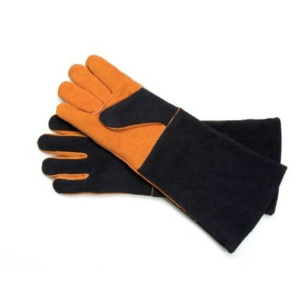 Steven Raichlen Best of Barbecue Extra Long Suede Grill Gloves (Pair) - (Best Bbq Gloves 2019)