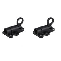 Set of 2 Gate Security Latch Self-closing Sliding Door Lock Latches Black
