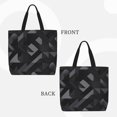 thumbnail image 4 of Single Shoulder Bag Convenience Bag 19.6×15.7×5.9in Light And Weight-Free Main Pocket Large Portable And Single Shoulder Back Dark Gray Geometric Patterns_1 (3), 4 of 7