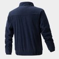 thumbnail image 4 of Lilgiuy Men's Winter Long Sleeved Cardigan Pockets Warm Plush Hooded Jacket Fleece Coat Gifts for Your Family or Friends, 4 of 4