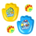 thumbnail image 2 of Racket Teen & Sucker Ball Toss & Catch Set With 1 Glow Ball 1 Non-Glow Ball 2 Rackets, Outdoor Sports Game Toy For Playground Beach Party, Family Fun Activity, 2 of 7