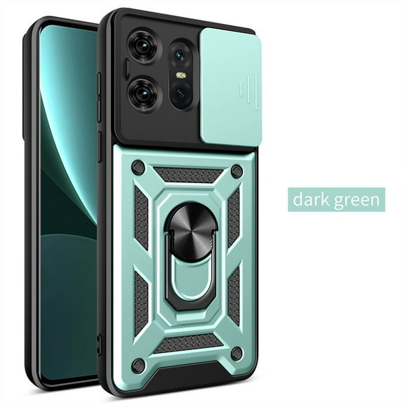 Armor Case For Motorola Moto Edge 50 Pro Fusion Ultra Edge 40 Neo Cover Lens Protection With Ring Magnetic Holder Coque Fundas green Moto Edge 40
