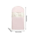 thumbnail image 3 of Peach Skin Velvet Storage Bag, Space-Saving Hanging Organizer for Home Textiles, Down Jackets & Seasonal Clothing, Compact Garment Protection with Compression Design, 3 of 4