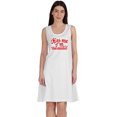 thumbnail image 1 of Inkmeso Kiss Me ITMm T-shirt Vacciné Drôle Pro Vaccin Robe d'Été Col Rond, 1 of 8