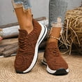 thumbnail image 2 of Women's Walking Running Shoes Vintage Crochet Knit Lace up Casual Fashion Sneakers Comfortable Work Shoes for Women, 2 of 6