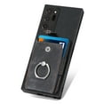 thumbnail image 3 of Compatible with Samsung Galaxy Note 20 Ultra Wallet Case with Card Holder, Premium PU Leather 360° Rotation Ring Holder Kickstand Shockproof Phone Case Cover for Galaxy Note 20 Ultra, Black, 3 of 6
