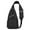 Black RLMEKO15, variant on Shoulder Bag Outdoor Unisex Chest Sling Bag Leaf Print Lightweight Crossbody Backpack for Daily(Dark Gray)