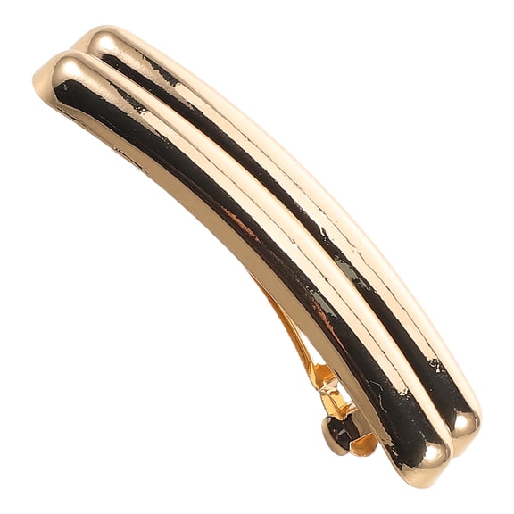 HOOWIFFY diy hair clips gold Curved Side Hair Clip Silver Alloy 1Pack for Women Parties