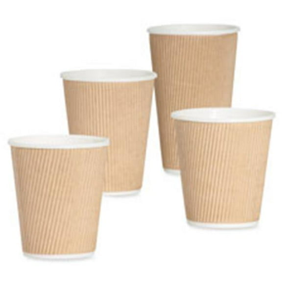8 fl oz Ripple Hot Cups - Brown