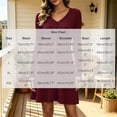 thumbnail image 3 of NominalSnug Womens Ribbed Knit Nightgown V Neck Long Sleeve Button Front A Line Mini Sleep Dress Loungewear, 3 of 8