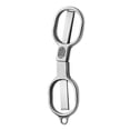 thumbnail image 3 of Retractable Folding Scissors, Small Travel Scissors, Stainless Steel Foldable Scissors, Mini Pocket Scissors for Outdoor Fishing, Paper Cutting, Sewing DIY, Safe and Anti Rust,Silver,4.5x2.3", 3 of 3