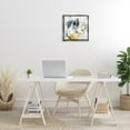 thumbnail image 3 of Stupell Industries Chaotic Abstract Yellow Accent Abstract Painting Gray Floater Framed Canvas Art Print Wall Art, 18 x 18, 3 of 10