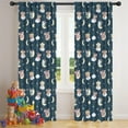 thumbnail image 5 of Blackout Kids Curtains,Dark Blue Star Fairy Pattern Childrens Insulated Curtains Set Of 2,Bedroom Essentials,Toddler Room Decor 42"x84", 5 of 5