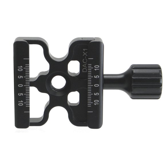 Desmond Dac-X1 Abrazadera De Esqueleto Ligera Qr De 50 Mm Adaptador Arca De 3/8 "W 1/4" Compatible Con Cabezal De Trípode