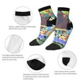 thumbnail image 5 of Silaia Bluey Print Adult Socks,Ankle Athletic Running Socks,Cushioned Breathable Low Cut Sports Tab Socks for Men and Women,Moisture-Wicking Crew Socks, 5 of 7