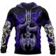 thumbnail image 3 of Sudadera con capucha unisex de estilo hip hop de estilo informal, estilo retro medieval, con estampado 3D de calavera y oración para hombre, 3 of 5