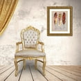 thumbnail image 3 of Gorham, Gregory 26x32 Gold Ornate Wood Framed with Double Matting Museum Art Print Titled - Three Feathers I, 3 of 4