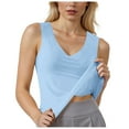 thumbnail image 2 of SHITINN Women's Silk Camisole V Neck Sleeveless Tank Top Comfortable Loungewear for Home Casual Wear Soft Breathable Stretchy Basic Layering Piece Seamless Top Womens Tops Camisole Womens to Tan Crop, 2 of 4