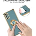 thumbnail image 3 of for Samsung Galaxy S20 Case with Ring Holder Kickstand 360 Degree Rotation  Car Finger Soft TPU Slim Cover Shockproof Protective Phone Case for Samsung S20 6.2 Inch, Gray Green, 3 of 16