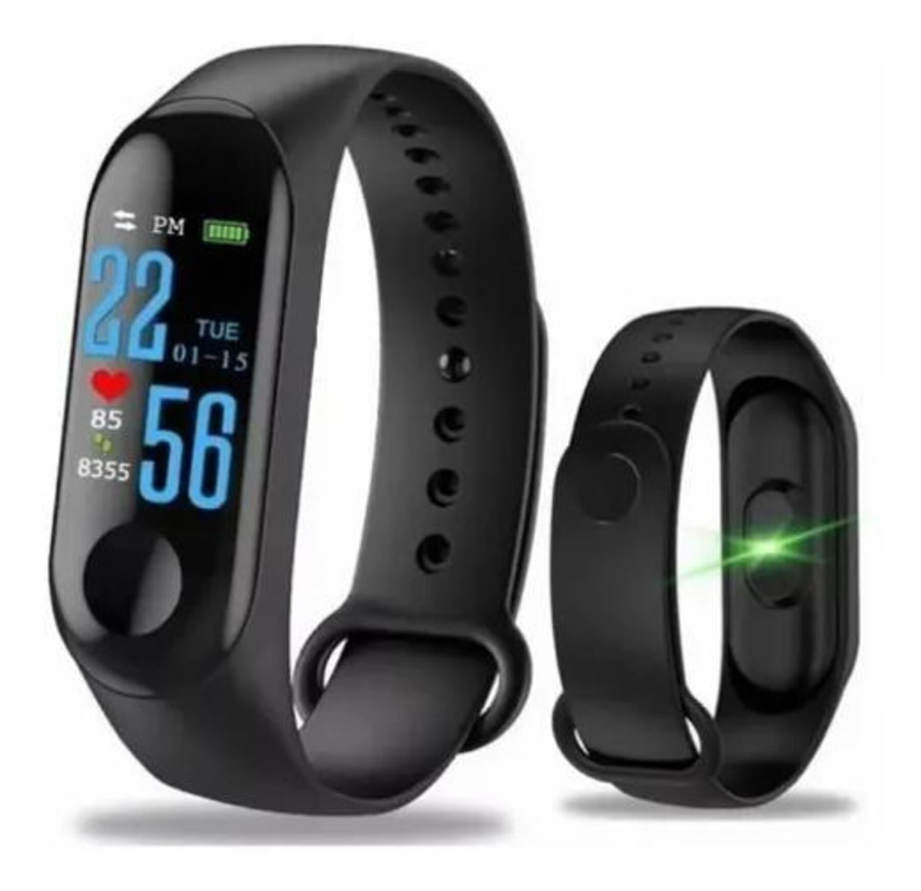 Smart Band Watch M3 Ritmo Cardiaco Podometro Sport Negro Generica M3 Walmart en linea