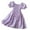 Purple, variant on Gubotare Toddler Dress Girl Dress Floral Short Sleeve Dresses with Pockets for Girls Size 4-5T (Yellow,4-5 Years)