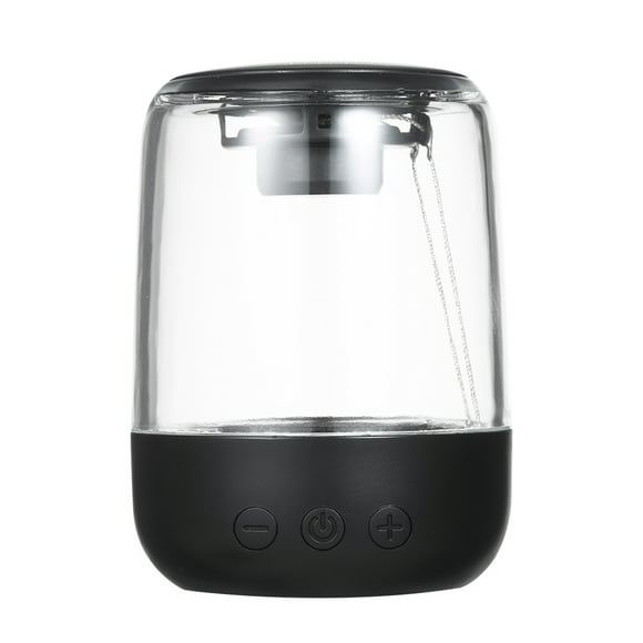 C7 BT Speaker Portable Mini Desktop BT Speaker with HiFi Sound Quality Colorful LED Light TF Card Slot 600mAh Battery Black