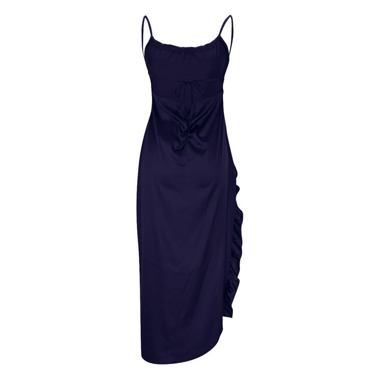 bodycon lace up side dress Glitter Knit Lace Up Back Dress with Side Slit petite / 4 / black-gold main image 1