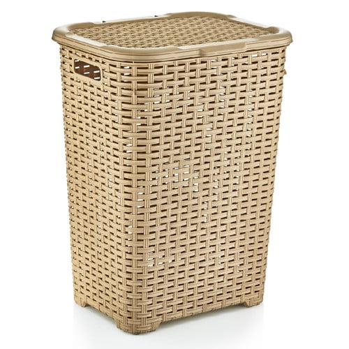 Laundry Basket, Laundry Hamper with Lid, Large 60liter