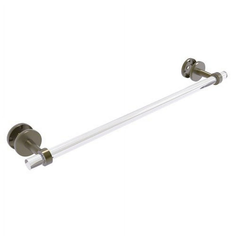 Clearview Collection Shower Door Towel Bar with Smooth Accents Unlacquered Brass 24 Inch Walmart