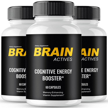 Brain Actives Capsules for Sciatica, Brain Actives Supplement Support Pills for Nerve and Brain Health - Maximum Strength Nootropics Official BrainActives All Natural Support Reviews (3 Pack)