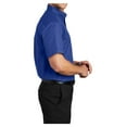 thumbnail image 3 of Mens Short Sleeve Easy Care Cotton/Polyester Shirt Royal/ Classic Navy Large, 3 of 6