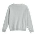 thumbnail image 6 of Winter Sweaters for Women Elegant Winter Knit Pullover Sweater With Lace Trim Neck Long Sleeve Casual Loose Fit Top For Fall Season Comfortable Soft Yarn Fashion Apparel Christmas Sweaters, 6 of 6